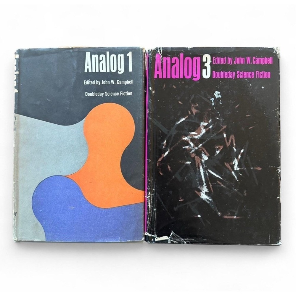 Vintage Science Fiction Hardcover Books Analog